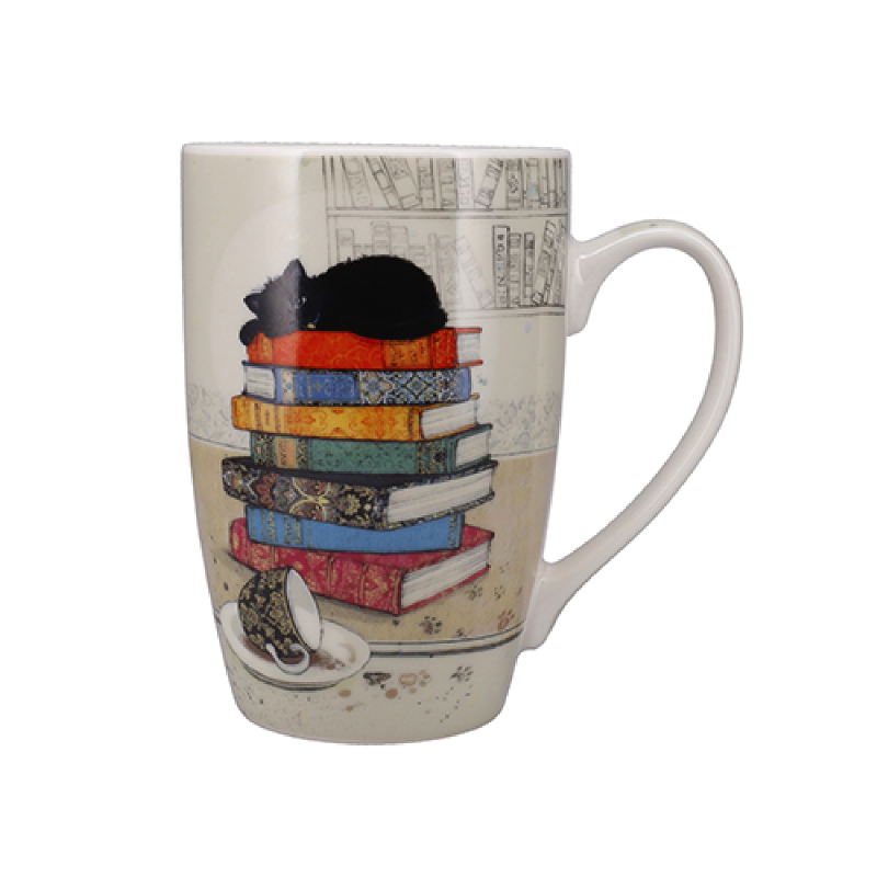 Mug XL 49 cl Bug Art Chat Livres, Kiub - Kiub