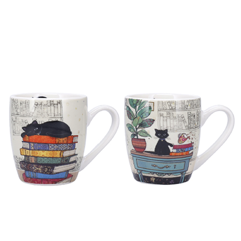 Duo mini mug Bug Art Chat Livres/Bureau, Kiub - Kiub