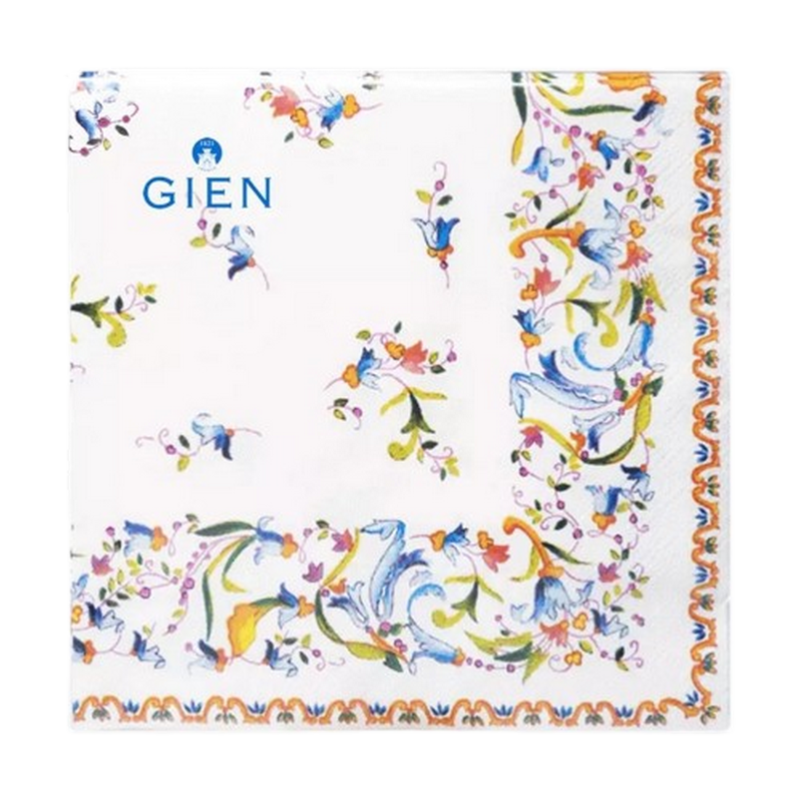 GIEN FRANCE - Serviettes en papier Toscana, Faïencerie de Gien - GIEN FRANCE