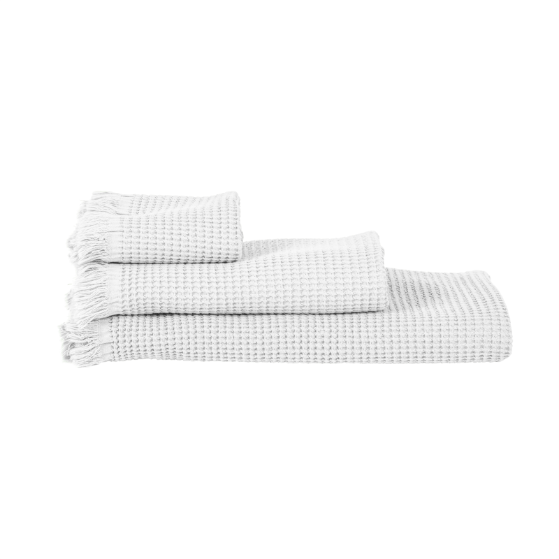 HAOMY TEXTILE - Linge de toilette Timor Blanc, Haomy Drap de Bain - HAOMY TEXTILE