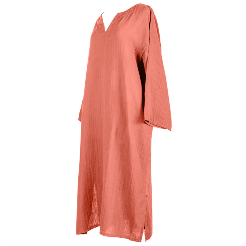 HAOMY TEXTILE - Tunique Dili S/M, Haomy Bois de rose - HAOMY TEXTILE