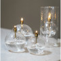 Photophore Sphère Martelé Laiton, Peri Living