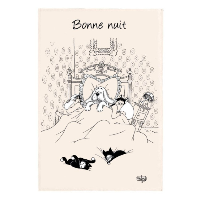 Torchon Chats Dubout Bonne nuit, Winkler