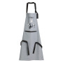 Tablier de cuisine Dubout Chat Horloge gris, Winkler