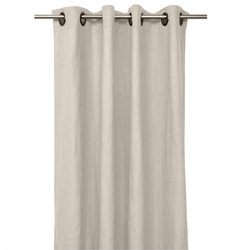 HAOMY TEXTILE - Rideau 140 x 280 cm Porticcio, Haomy Naturel - HAOMY TEXTILE
