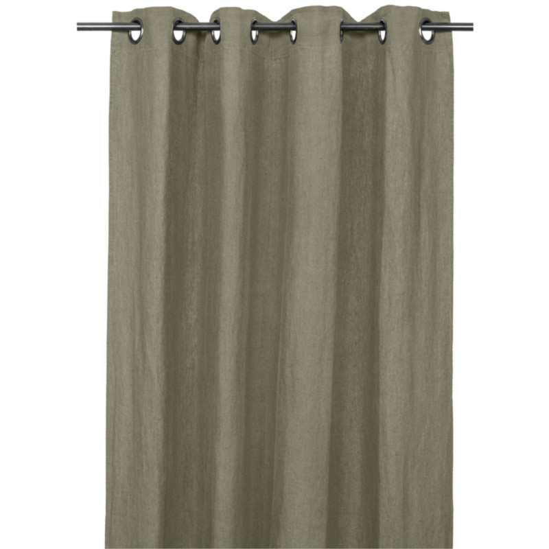 HAOMY TEXTILE - Rideau 140 x 280 cm Porticcio, Haomy Kaki - HAOMY TEXTILE