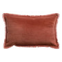 Coussin uni carré Fara Bois de Rose, Vivaraise