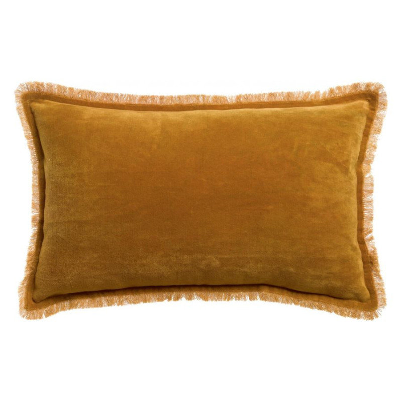 VIVARAISE - Coussin Uni Fara Safran, Vivaraise 30 x 50 cm - VIVARAISE
