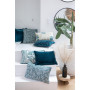 Coussin uni Fara Paon, Vivaraise