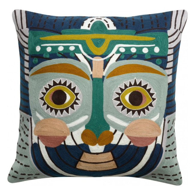 Coussin brodé Yaku Multico, Vivaraise