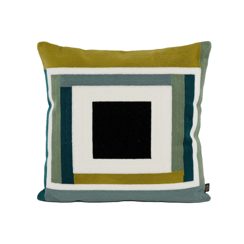 HAOMY TEXTILE - Housse de Coussin 45 x 45 cm Manille, Haomy Pigeon - HAOMY TEXTILE