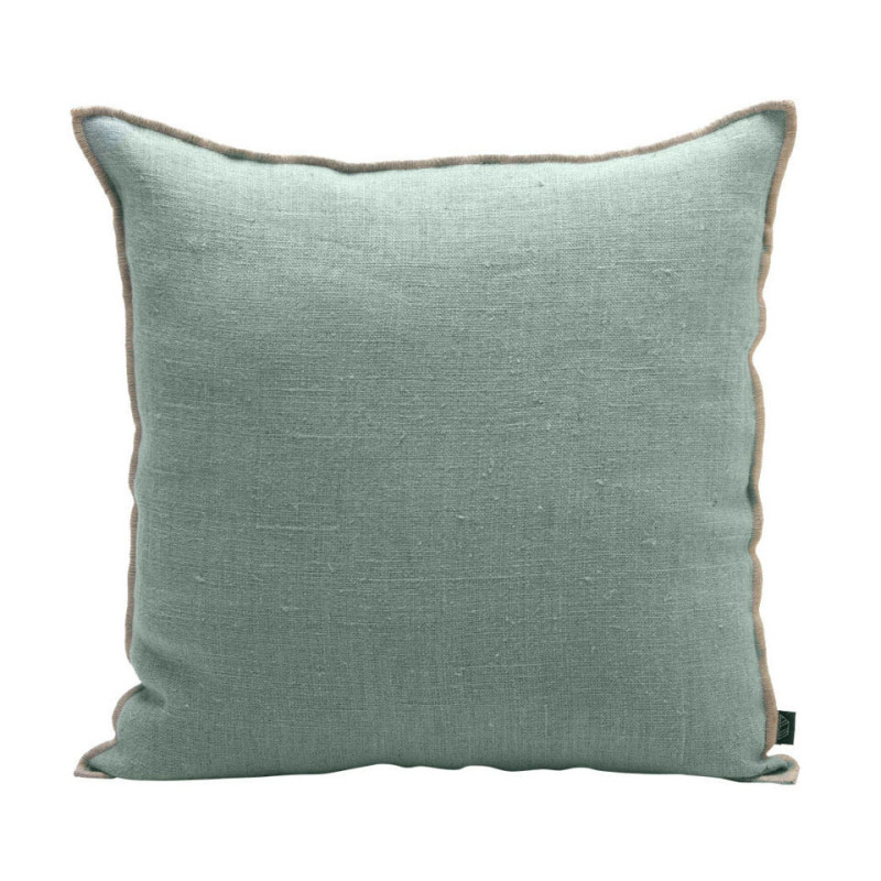 HAOMY TEXTILE - Housse de Coussin 45 x 45 cm Chennai, Haomy Celadon - HAOMY TEXTILE