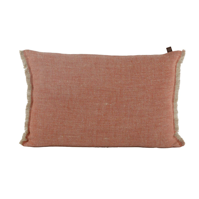 HAOMY TEXTILE - Housse de Coussin 40 x 60 cm Cuba, Haomy Brique - HAOMY TEXTILE