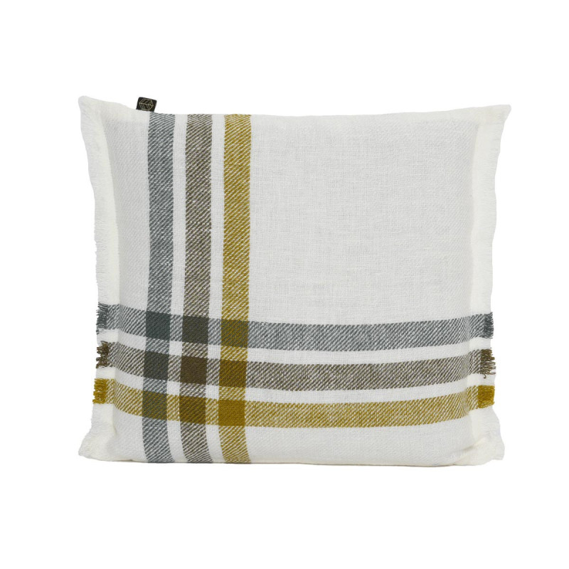 HAOMY TEXTILE - Housse de Coussin 45 x 45 cm Paros, Haomy Citrus - HAOMY TEXTILE