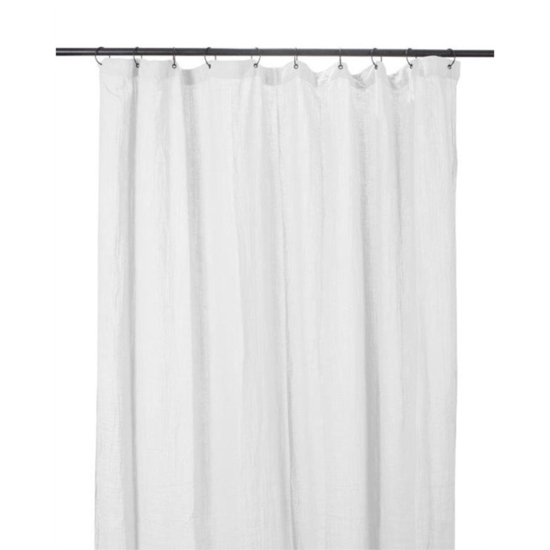 HAOMY TEXTILE - Rideau 120 x 280 cm Dili Blanc, Haomy - HAOMY TEXTILE