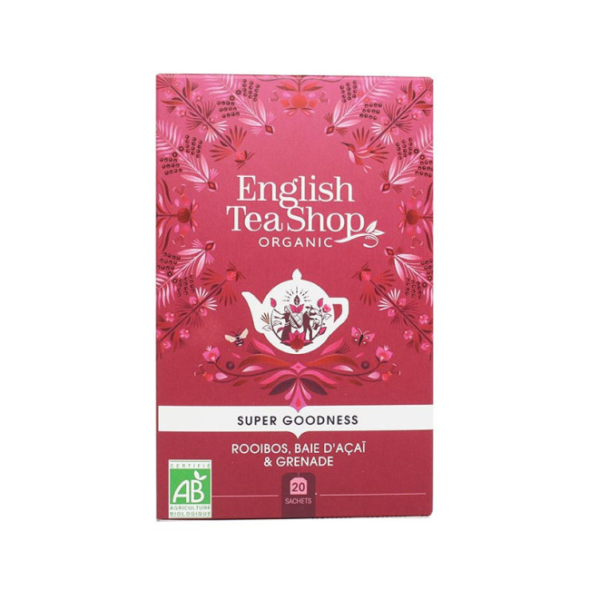 Rooibos Bio Baies d'Açaï et Grenade 20 sachets, English Tea Shop