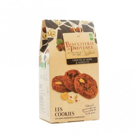 Cookies Bio Chocolat noir et Noisette, Biscuiterie de Provence