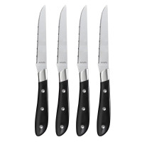 Coffret 4 couteaux steak Achille Noir, Amefa