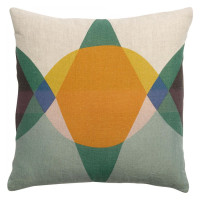 Coussin imprimé Zeff Malory Opaline, Vivaraise
