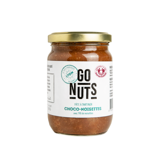 Pâte à tartiner Choco-Noisettes Bio, Go Nuts