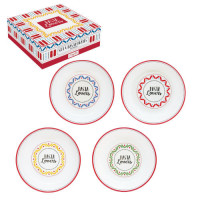 Coffret de 4 assiettes à pâtes Pasta Lovers, Easy Life