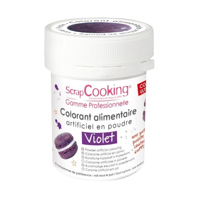Colorant artificiel en poudre Violet, Scrapcooking