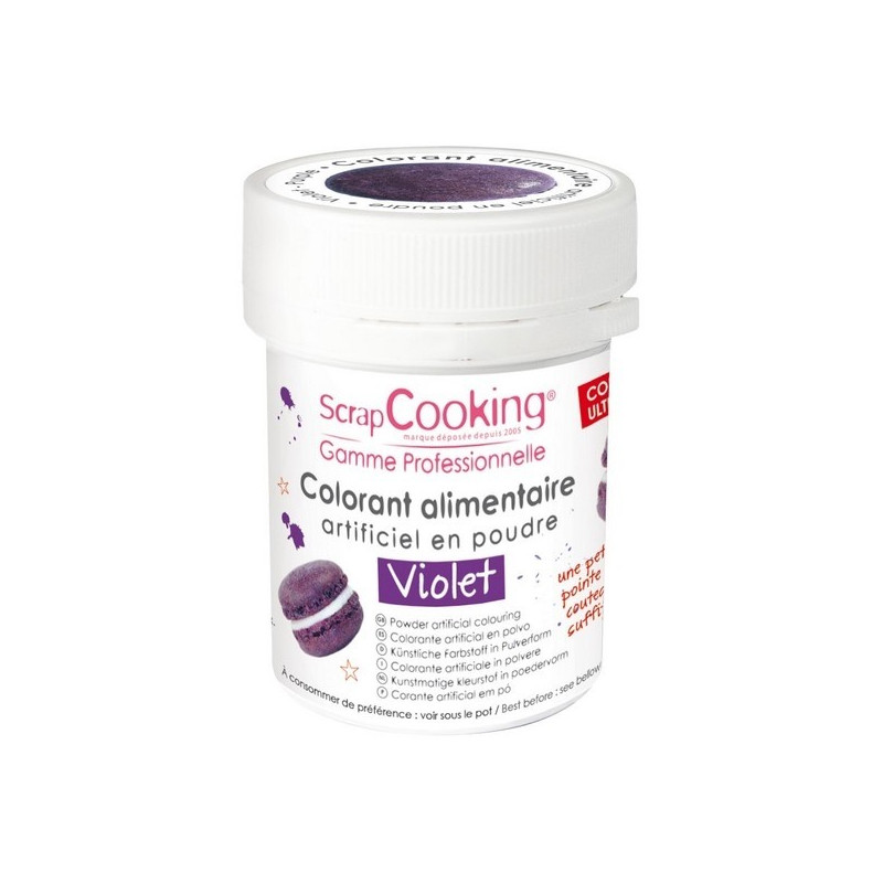 Colorant artificiel en poudre Violet, Scrapcooking