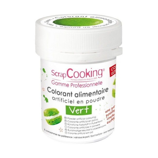 Colorant artificiel en poudre Vert, Scrapcooking