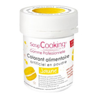 Colorant artificiel en poudre Jaune, Scrapcooking