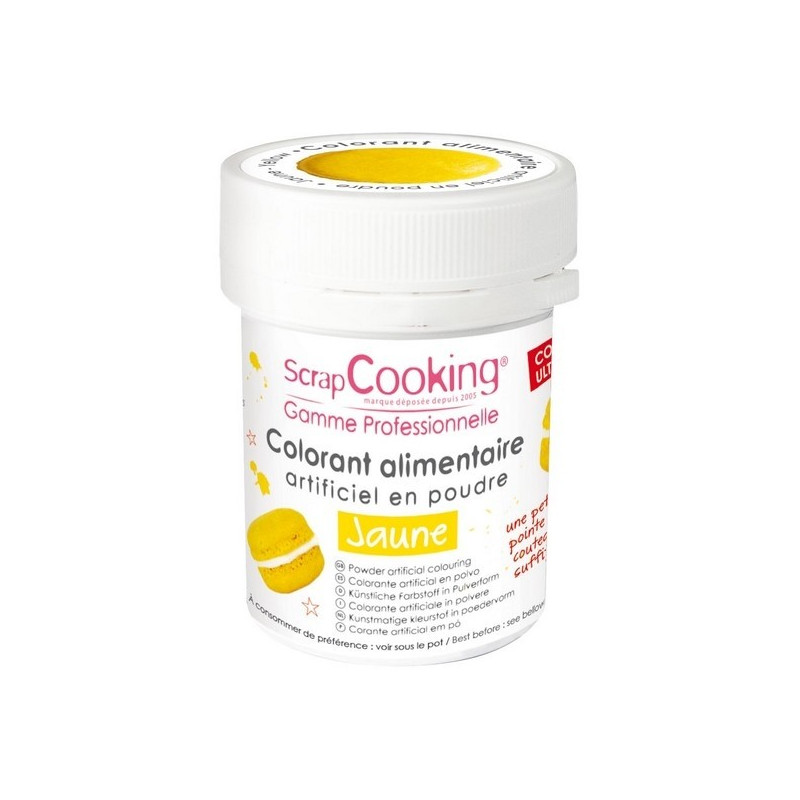 Scrapcooking - Colorant artificiel en poudre Jaune, Scrapcooking - ScrapCooking