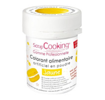 Colorant artificiel en poudre Jaune, Scrapcooking