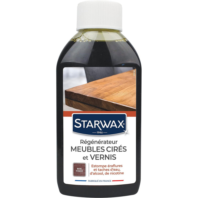 Starwax - Régénérateur meubles cirés et vernis, Starwax Bois foncé - STARWAX