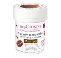 Colorant artificiel en poudre Marron, Scrapcooking