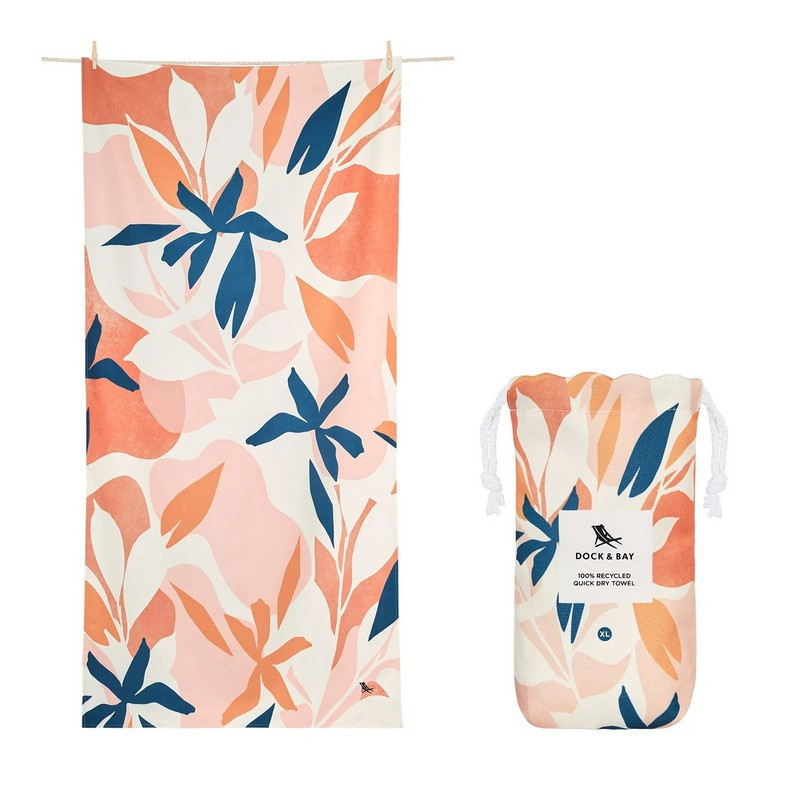 serviette de plage summer motifs, dock & bay terra tropics - dock & bay