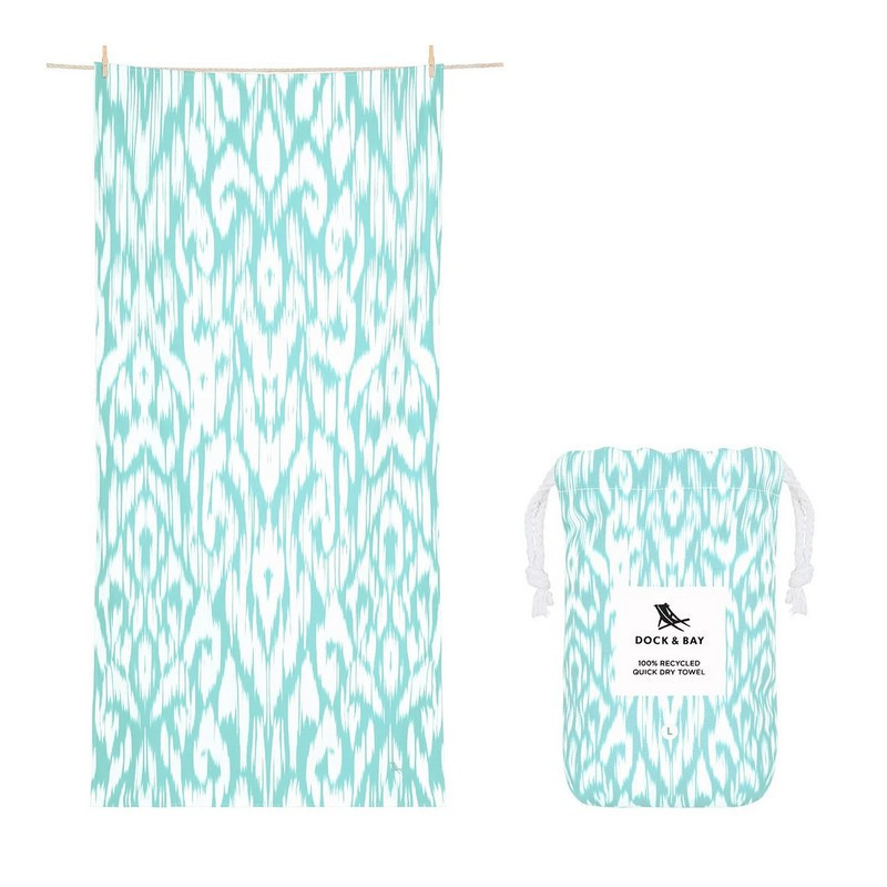 serviette de plage summer motifs, dock & bay seafoam - dock & bay