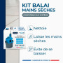 Kit Balai mains sèches Clic Système, Starwax