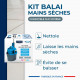 Kit Balai mains sèches Clic Système, Starwax