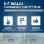 Kit Balai mains sèches Clic Système, Starwax