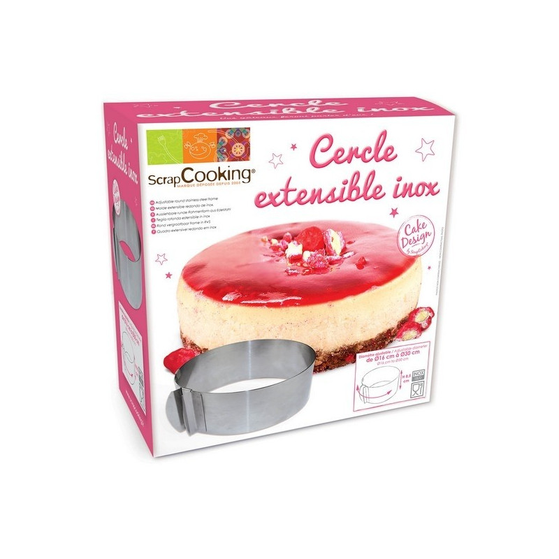 cercle à pâtisserie extensible, scrapcooking - scrapcooking