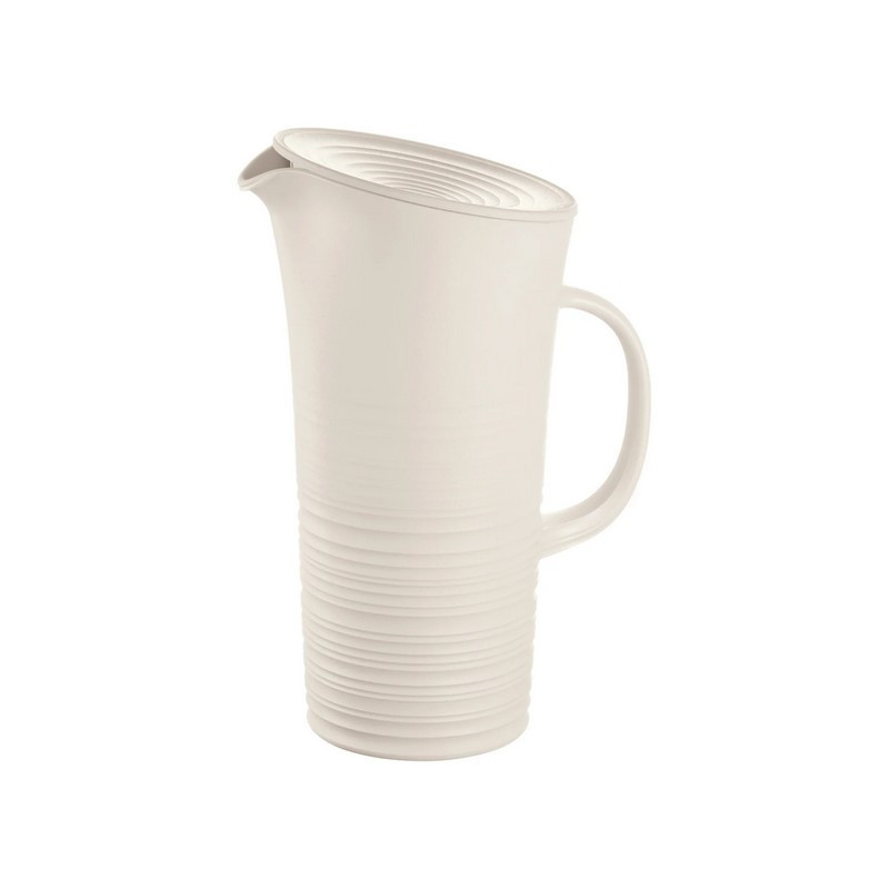 carafe avec couvercle tierra, guzzini blanc - guzzini