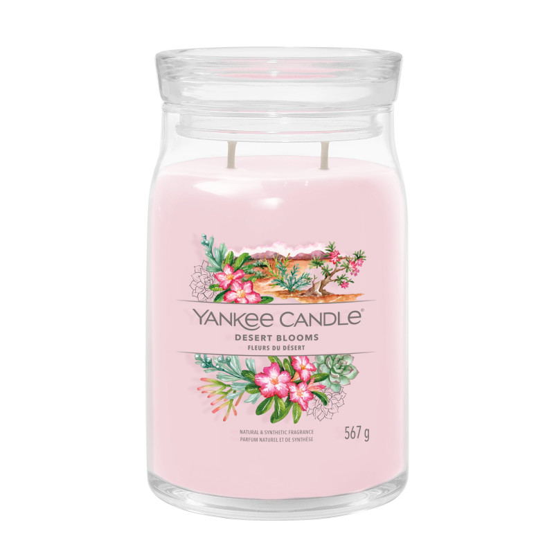 Yankee Candle - Bougie parfumée Fleurs du Désert, Yankee Candle Grand Modèle - Yankee Candle
