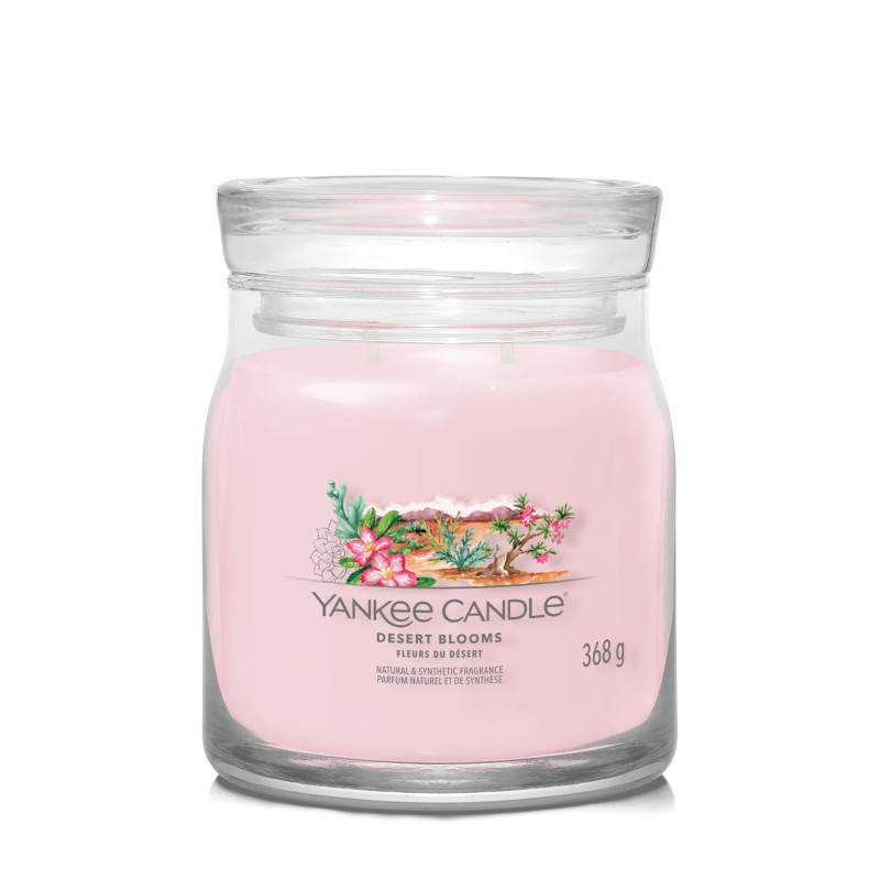 Yankee Candle - Bougie parfumée Fleurs du Désert, Yankee Candle Moyen Modèle - Yankee Candle