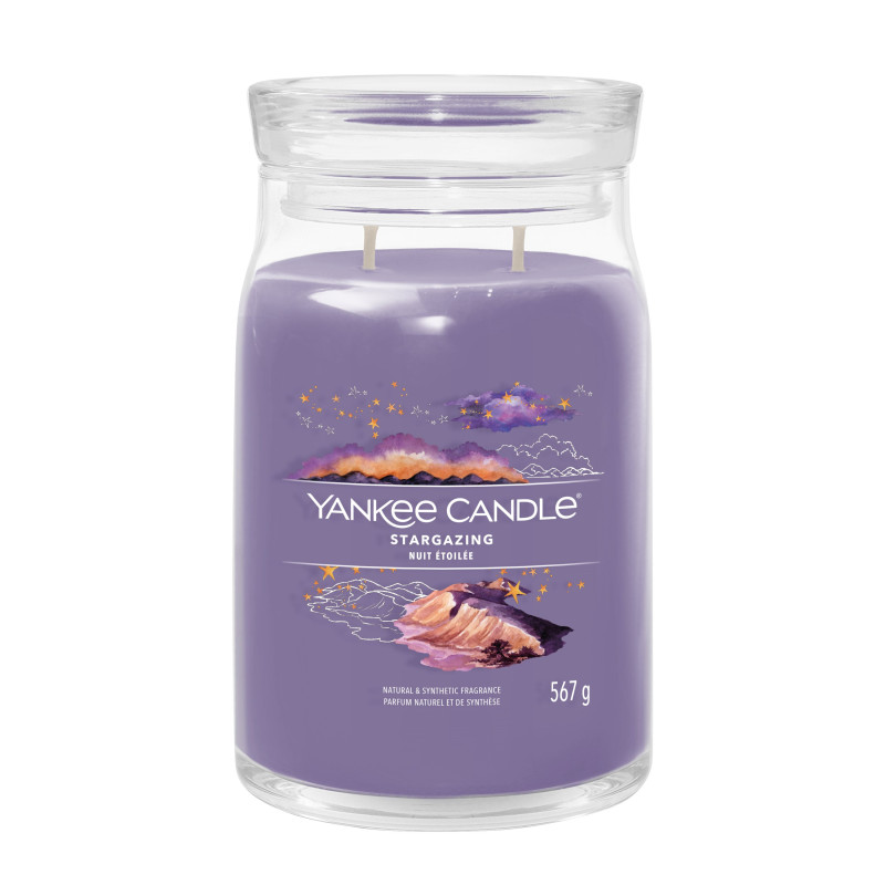 Yankee Candle - Bougie parfumée Nuit étoilée, Yankee Candle Grand Modèle - Yankee Candle