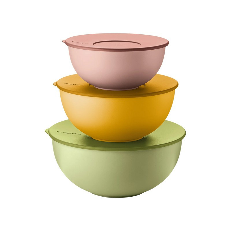 Guzzini - Set 3 bols avec couvercle Everywhere Bio, Guzzini - GUZZINI