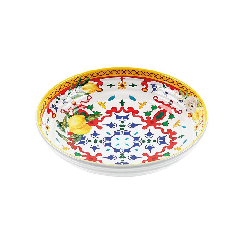 Guzzini - Service de table Flower & Lemon, Guzzini Assiette creuse - GUZZINI