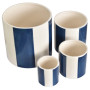 Pot rayures bleu, Opjet