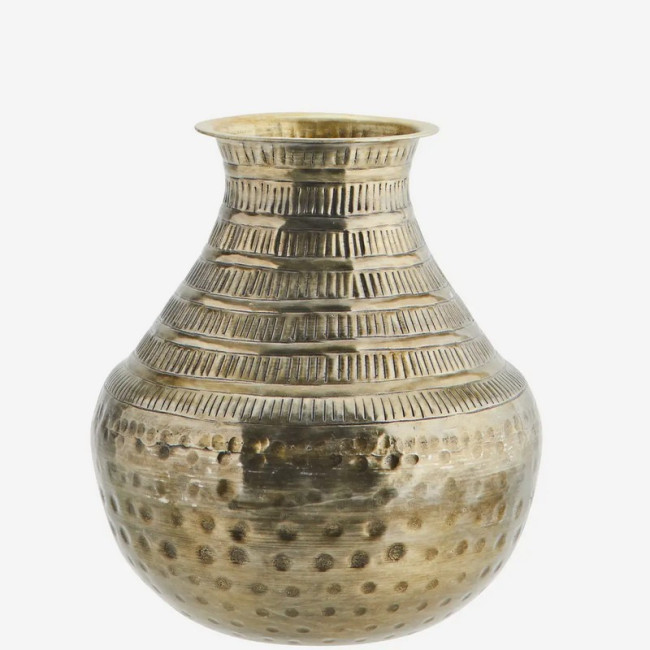 Vase en aluminium martelé, Madam Stoltz