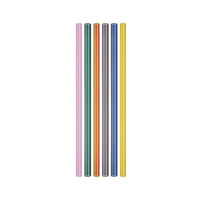 Coffret 6 pailles en verre Acapulco, WD Lifestyle