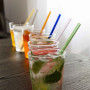 Coffret 6 pailles en verre Acapulco, WD Lifestyle