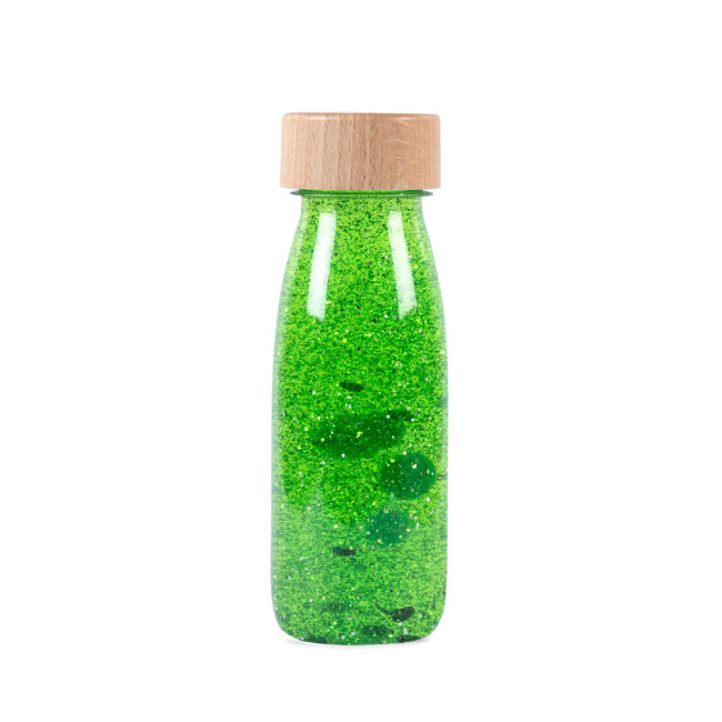 Bouteille Sensorielle Float Verte, Petit Boum